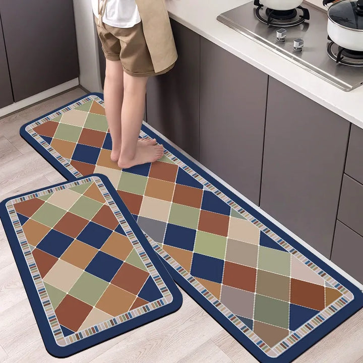 Absorbent Non-Slip Kitchen Mat — Soft Underfoot, Easy to Wash