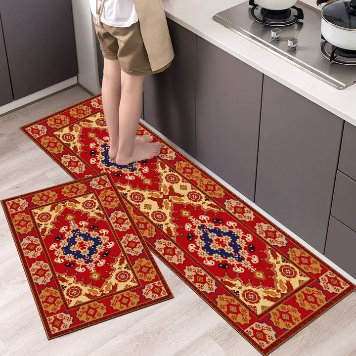 Absorbent Non-Slip Kitchen Mat — Soft Underfoot, Easy to Wash