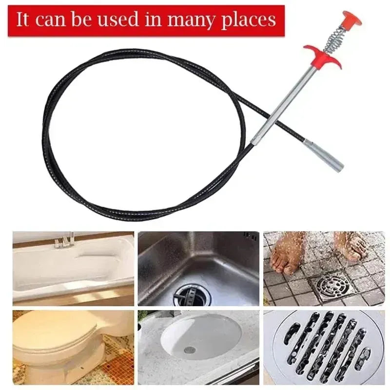 Heavy-Duty Drain Auger Tool – Safe &amp; Easy Clog Remover for Any Home