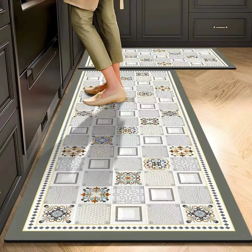 Absorbent Non-Slip Kitchen Mat — Soft Underfoot, Easy to Wash