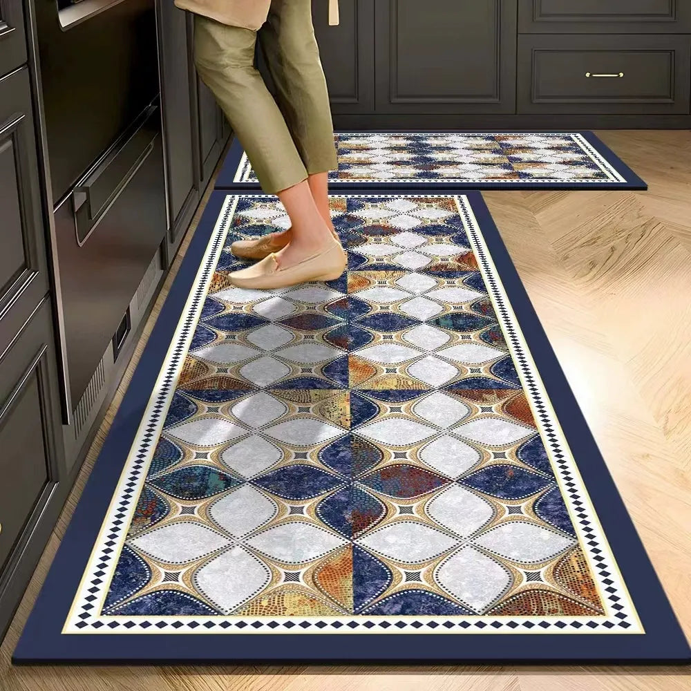 Absorbent Non-Slip Kitchen Mat — Soft Underfoot, Easy to Wash