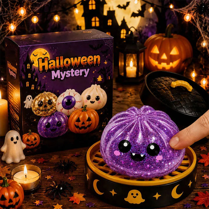Halloween Dumpling Squishy Toy - Soft Stress Relief Sensory Fidget