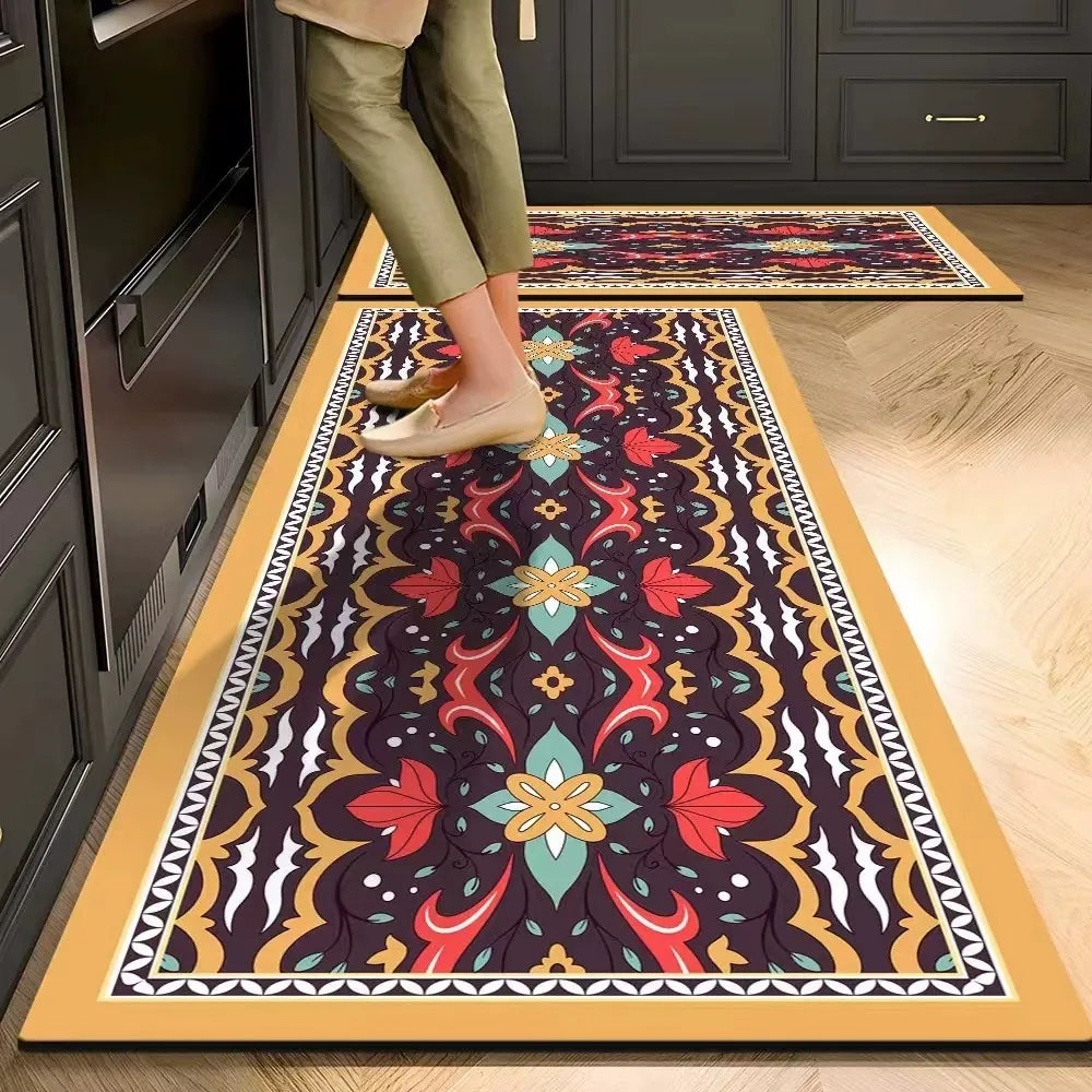 Absorbent Non-Slip Kitchen Mat — Soft Underfoot, Easy to Wash