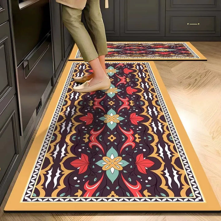 Absorbent Non-Slip Kitchen Mat — Soft Underfoot, Easy to Wash