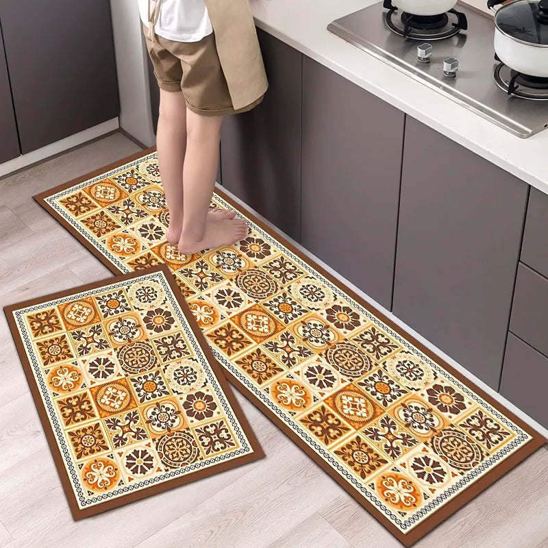 Absorbent Non-Slip Kitchen Mat — Soft Underfoot, Easy to Wash