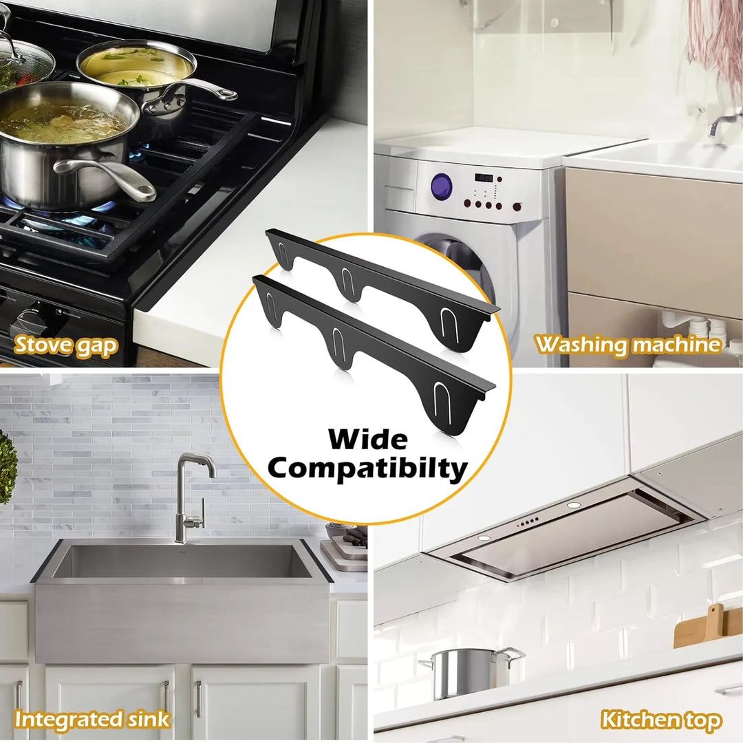 2-Pack Stainless Steel Stove Gap Covers for a Seamless Look