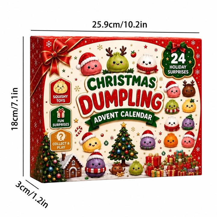 Christmas Dumpling Squishy Blind Box – Cute Sensory Stress Relief Toy