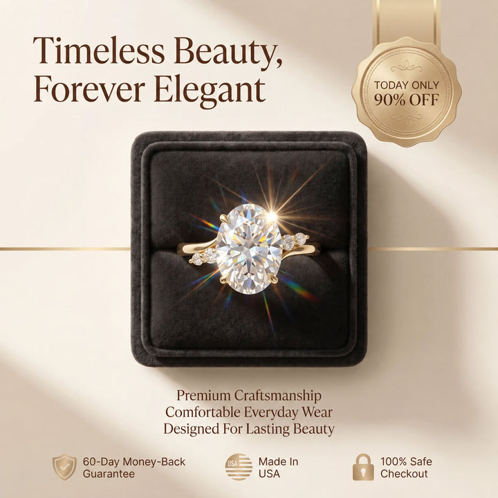 Blooming Radiance Ring – Brilliant Floral Statement Ring with Sparkling Petal Details