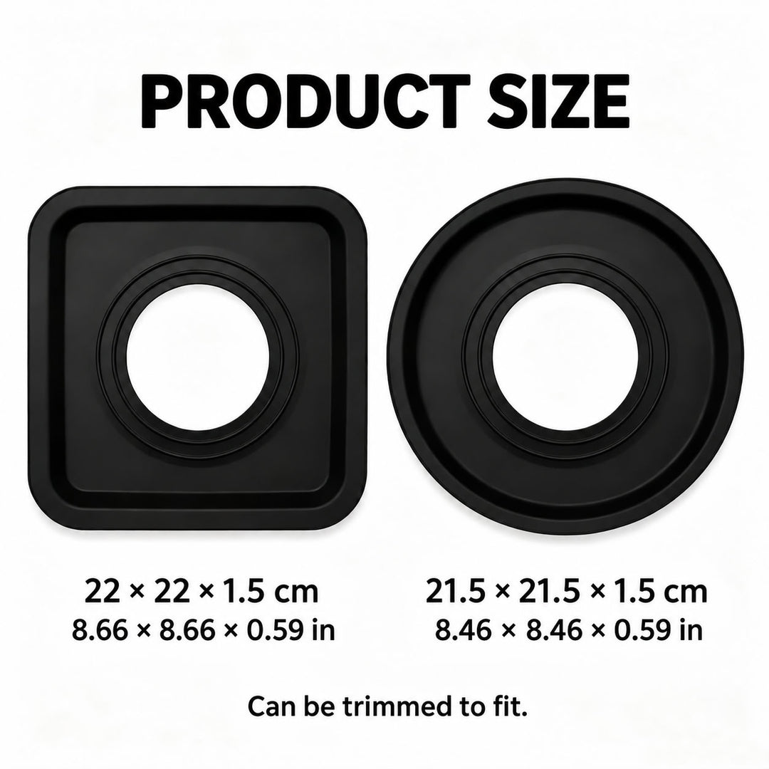 Reusable Silicone Gas Stove Protector Mat, Cut-to-Fit Burner Pad