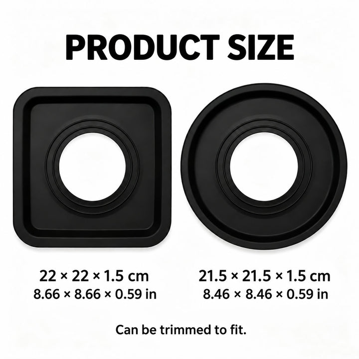 Reusable Silicone Gas Stove Protector Mat, Cut-to-Fit Burner Pad