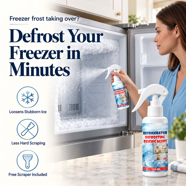 Special Offer🔥Buy 2 Get 1 Free Freezer Defrosting Spray with Scraper Gift