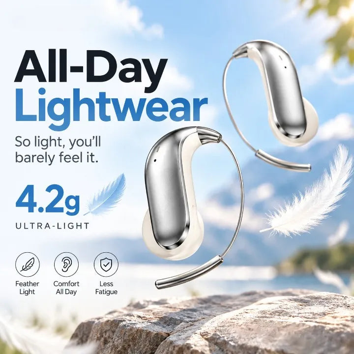 Memory-Steel Wire Sports Earbuds – 4.2g Ultra-Light, IPX5, BT 6.0