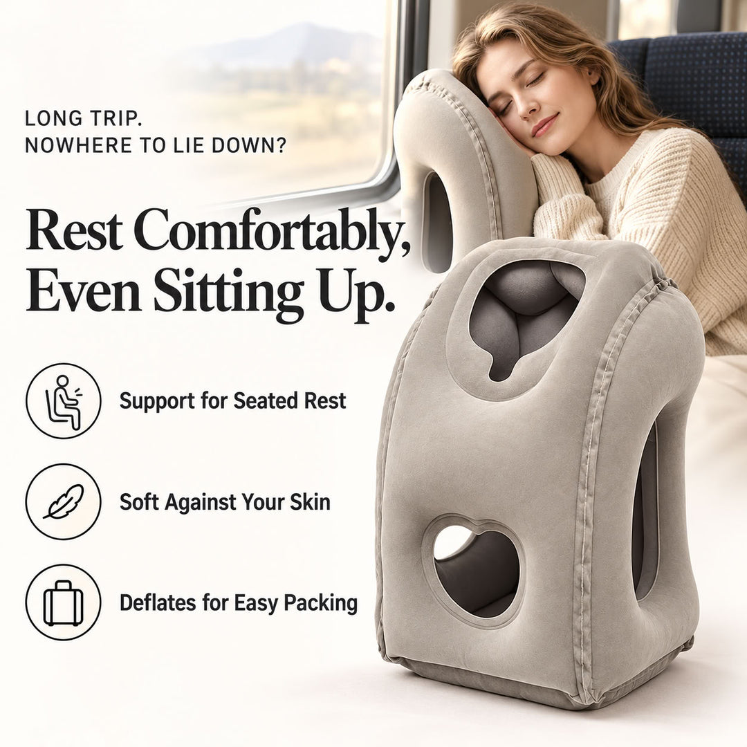 Inflatable Forward-Leaning Travel Pillow
