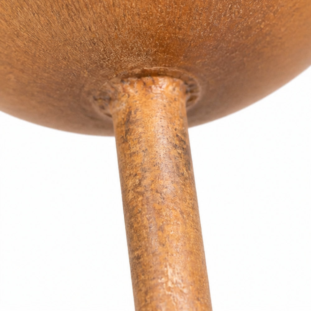 Handcrafted Rustic Copper Bird Bath Stake – Add Charm to Your Garden