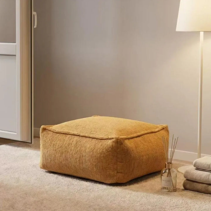 Corduroy Storage Ottoman Cover – Fill, Zip, and Sit