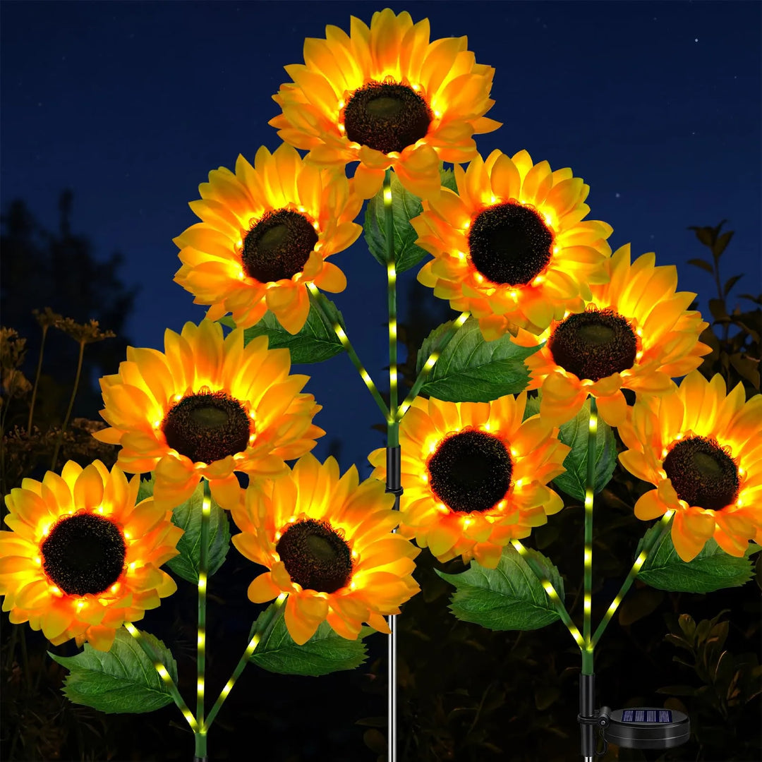 Solar Sunflower Lights | Bigger &amp; Brighter for Seniors&
