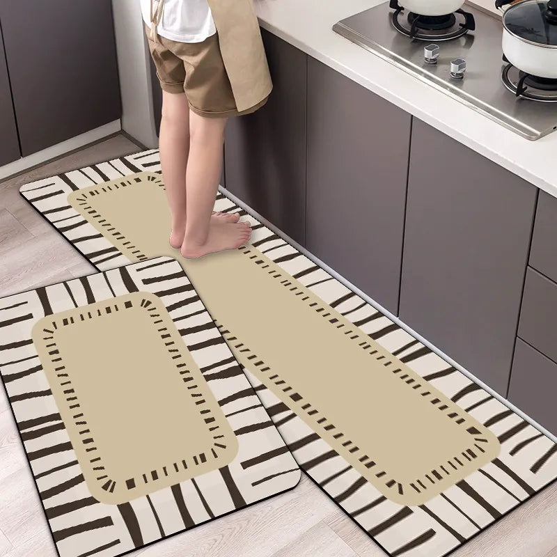 Absorbent Non-Slip Kitchen Mat — Soft Underfoot, Easy to Wash