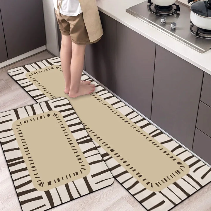 Absorbent Non-Slip Kitchen Mat — Soft Underfoot, Easy to Wash