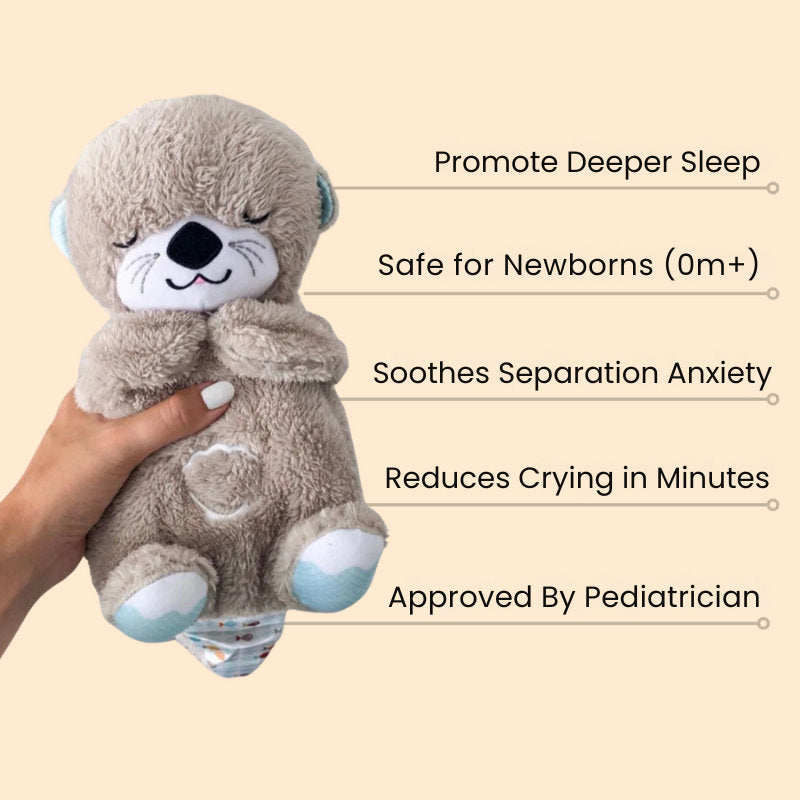 Calming Otter Plush Toy | Rhythmic Breathing Sleep Companion