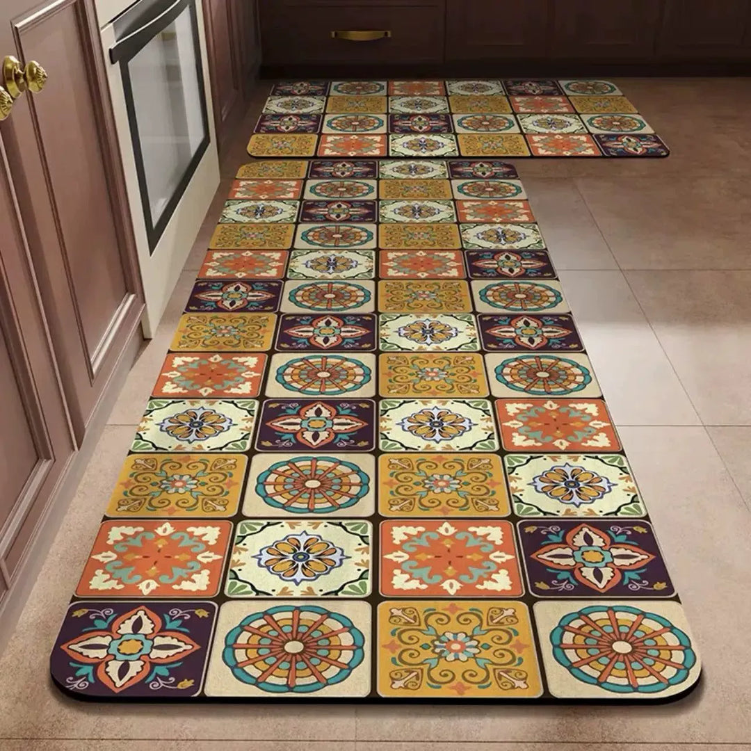 Absorbent Non-Slip Kitchen Mat — Soft Underfoot, Easy to Wash