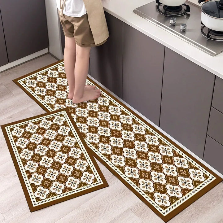 Absorbent Non-Slip Kitchen Mat — Soft Underfoot, Easy to Wash