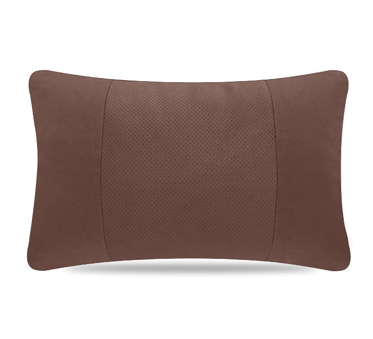 Maybach-Style Alcantara Neck Pillow – Ergonomic Headrest Support Cushion