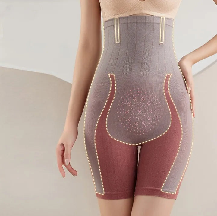 （Buy 1 Get 1 Free）High-Waist Seamless Butt-Lift Shaping Shorts – Tummy Control, No Lines