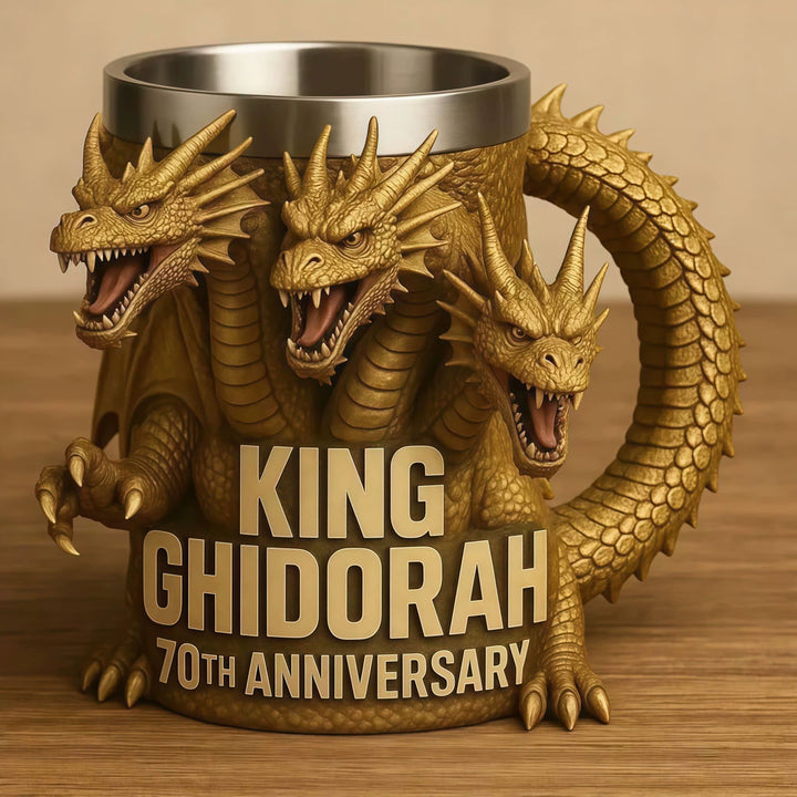 Godzilla 3D Resin Coffee Mug – Sculpted Movie Fan Gift, Desk Decor