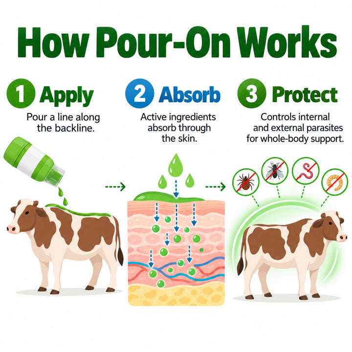 Ivermectin Pour-On Solution 250ml – Livestock Parasite Control