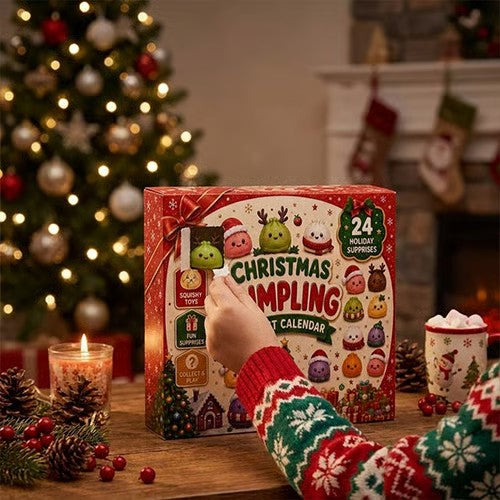 Christmas Dumpling Squishy Blind Box – Cute Sensory Stress Relief Toy