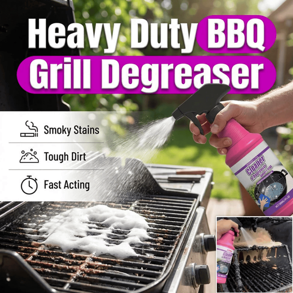🔥Fast-Acting Heavy-Duty Grill Degreaser Spray