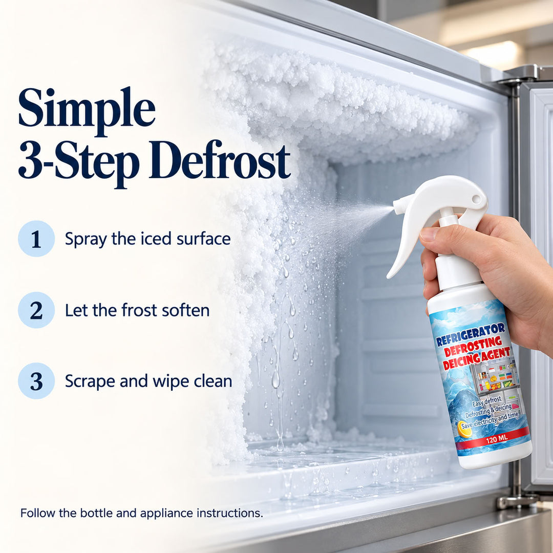 Special Offer🔥Buy 2 Get 1 Free Freezer Defrosting Spray with Scraper Gift