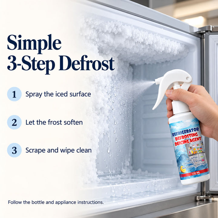 Special Offer🔥Buy 2 Get 1 Free Freezer Defrosting Spray with Scraper Gift
