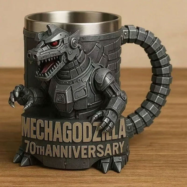 Godzilla 3D Resin Coffee Mug – Sculpted Movie Fan Gift, Desk Decor