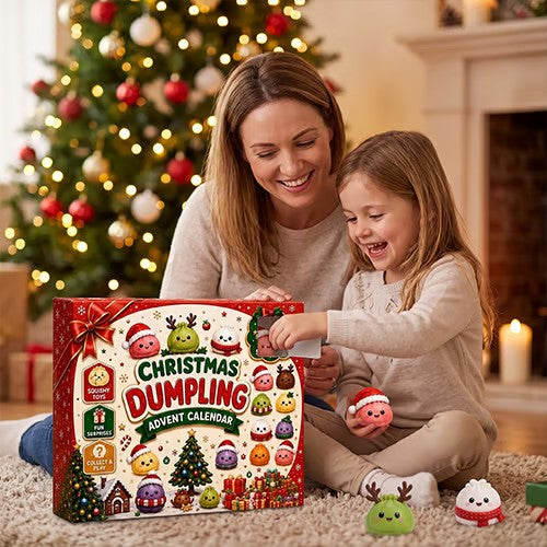 Christmas Dumpling Squishy Blind Box – Cute Sensory Stress Relief Toy