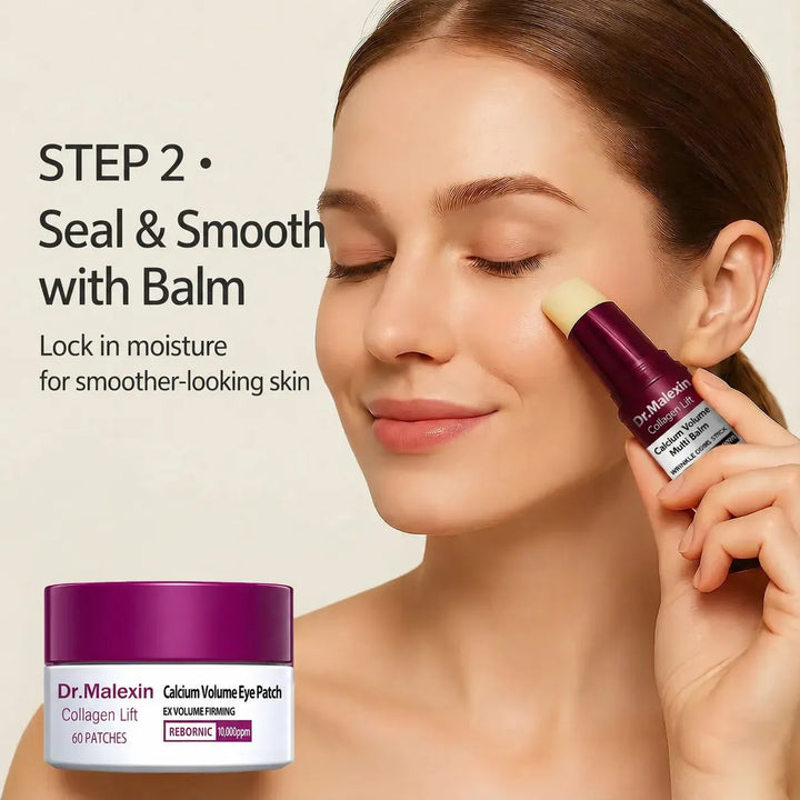 Collagen Eye Balm Stick &amp; Eye Patch Set — 2-Step Care for Tired Eyes