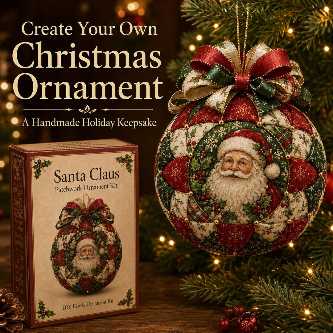 ❤️Beginner-Friendly🎄Christmas Classics Patchwork Ornament DIY Kit