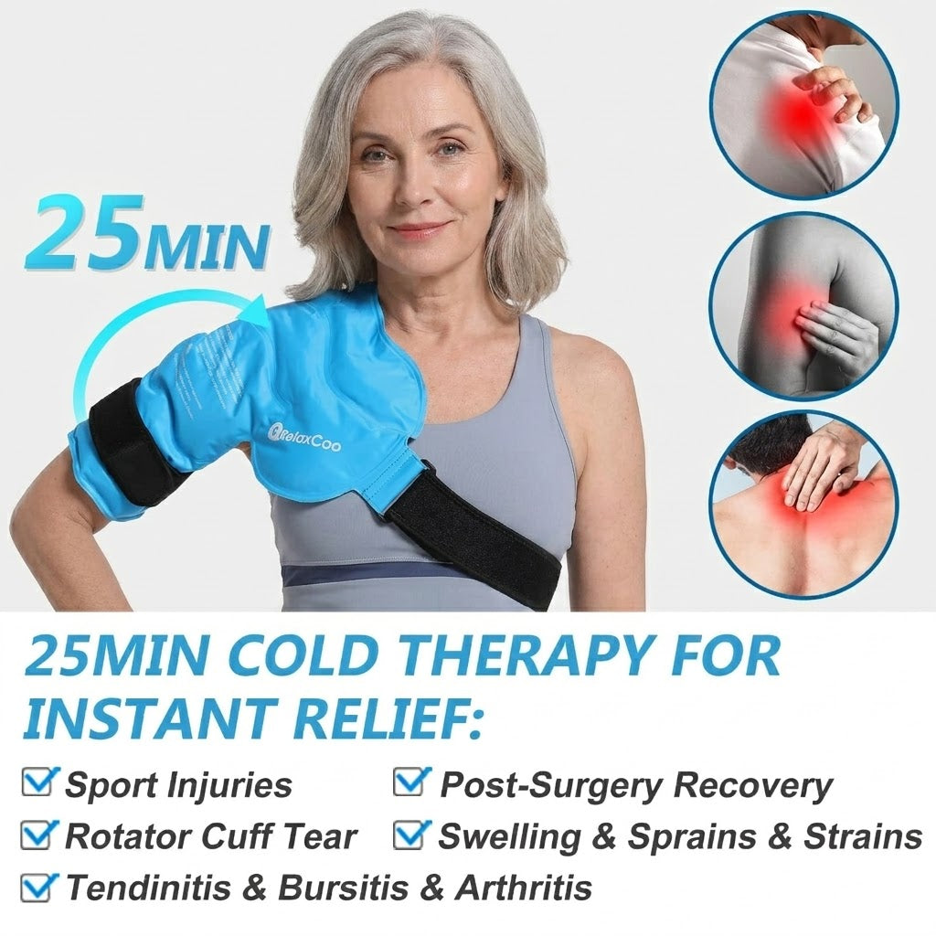 Rotator Cuff Relief Wrap | Drug-Free Cold &amp; Hot Therapy for Seniors