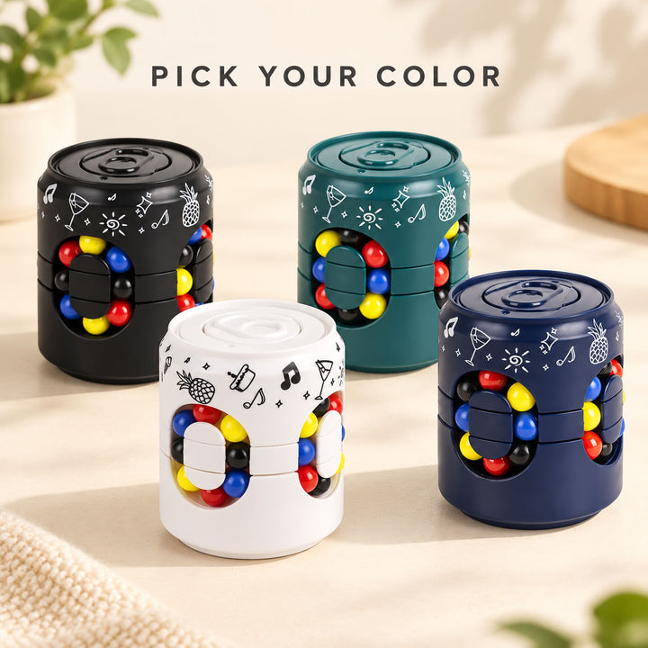 Can Shaped Fidget Cube — Soda Can Puzzle Stress Relief Toy for Kids and Adults