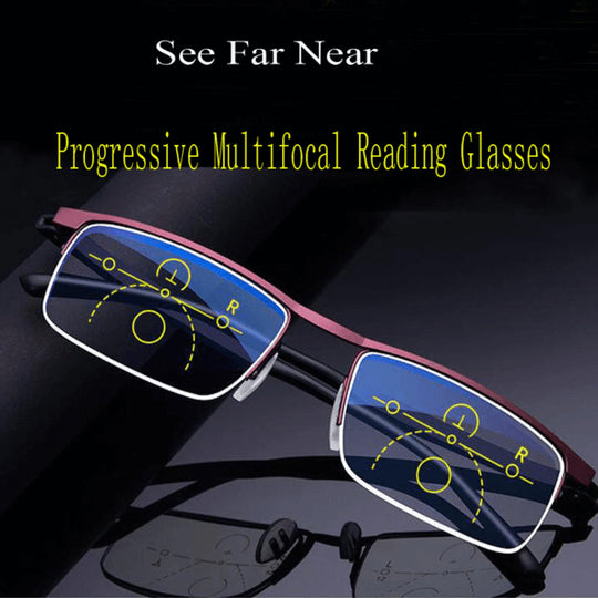 Velloraco progressive reading glasses with anti-blue light – auto focus eyewear