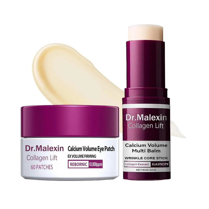 Collagen Eye Balm Stick &amp; Eye Patch Set — 2-Step Care for Tired Eyes