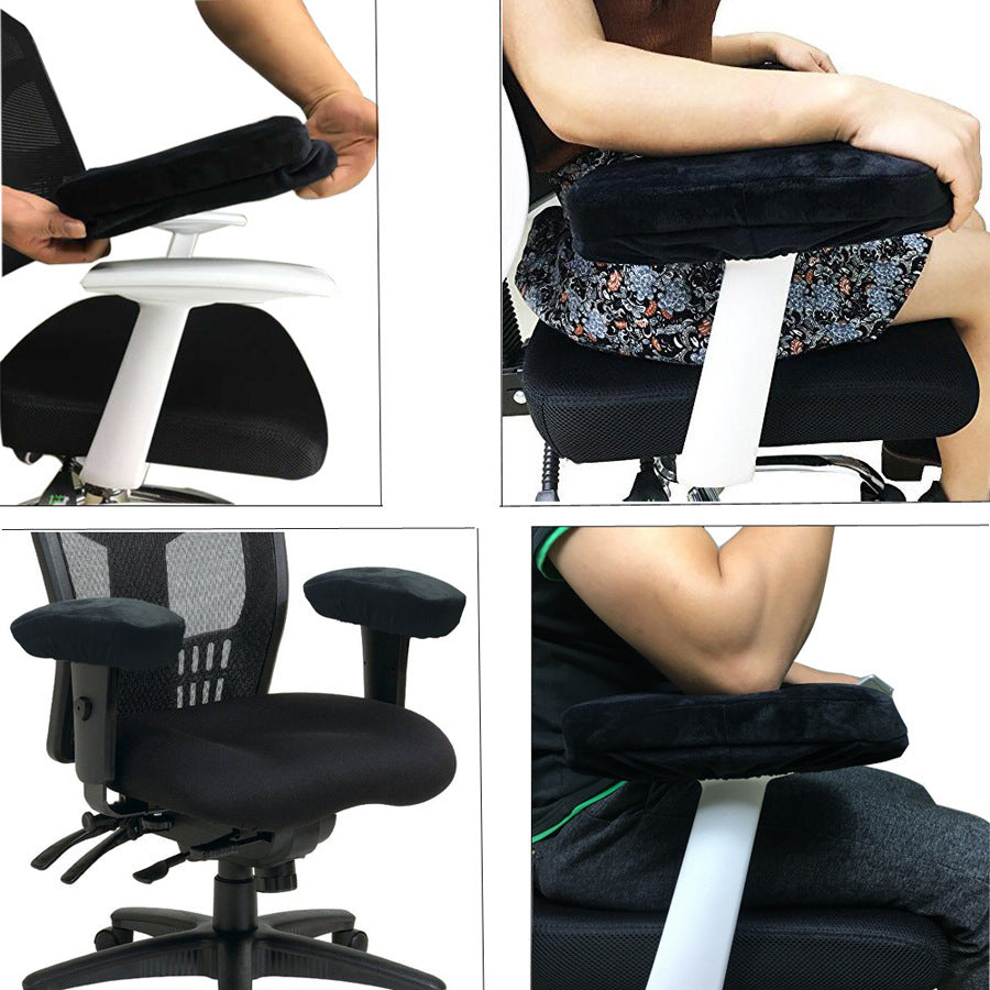 2-Pack Ergonomic Memory Foam Armrest Pads for Office &amp; Gaming Chairs (Left &amp; Right Set)