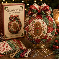 ❤️Beginner-Friendly🎄Christmas Classics Patchwork Ornament DIY Kit