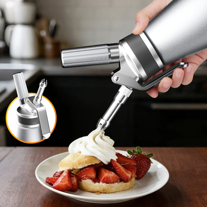 Professional Whipped Cream Maker | Fresh &amp; Additive-Free Desserts Instantly