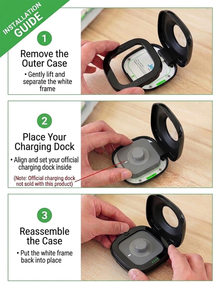 Portable Charging Case for Oura Ring 3/4/5 – 2000mAh, 10+ Charges