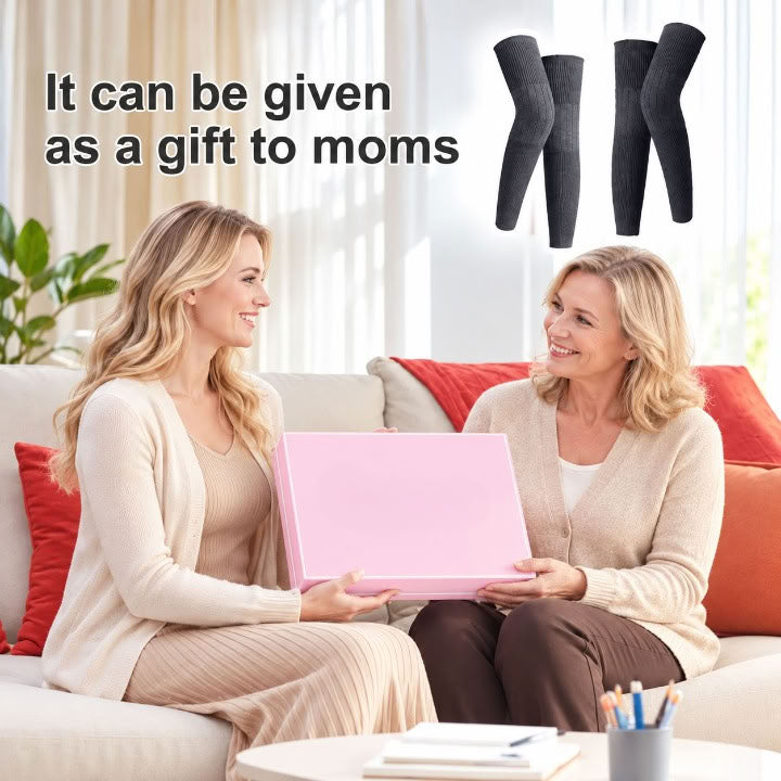 2Pcs Extra-Long Polyester Knee Warmers