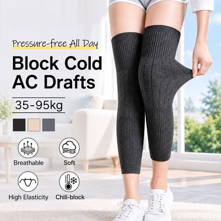 2Pcs Extra-Long Polyester Knee Warmers