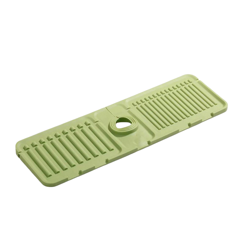 Sloped Sink Splash Guard Mat | Kitchen &amp; Bathroom Faucet Draining Mat
