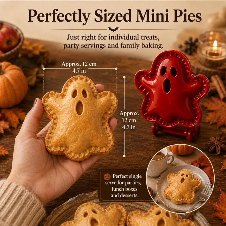 Halloween Apple Pie Molds, 2 Sets of 4 Baking Shapes, DIY Mold