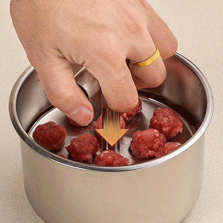 Stainless Steel Meatball Maker 12-Hole – Press &amp; Pop Mould